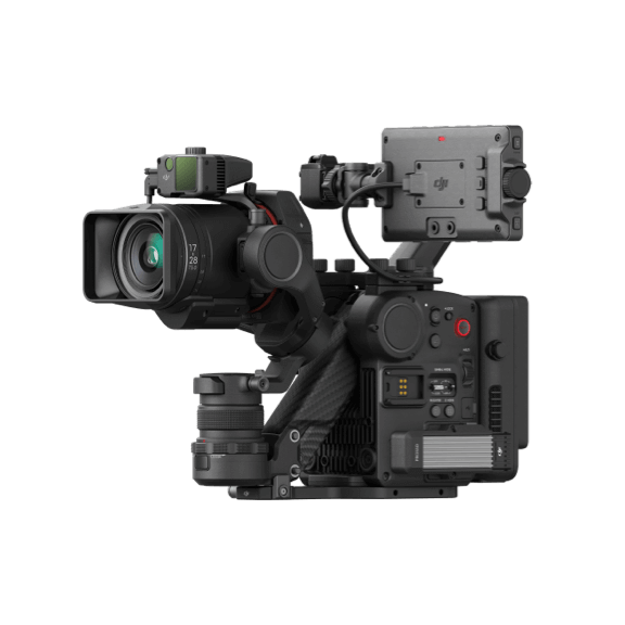 Cinema camera on a gimbal rig